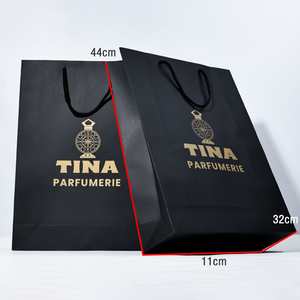 Sacchetto di carta di lusso all'ingrosso della lamina di oro Logo per l'imballaggio del regalo per lo Shopping artigianale della candela del vino - Product Image 5