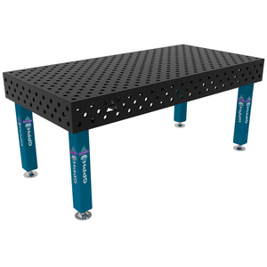 SteelExpert GPPH <b>welding</b> <b>bench</b> 2x1mt 25mm thick, 28mm holes in diagonal grid - Product Image 1