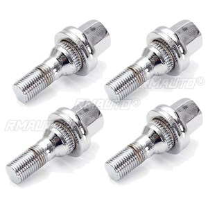 4 ชิ้น M12x1.25 17 มม.น็อตล้ออัลลอยด์น็อตแบบแบนสำหรับเปอโยต์ 206 207 307 308 406 407 607 - Product Image 1