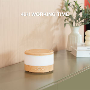 Difusor redondo de gran capacidad de grano de madera de 300 ML, difusor portátil para el hogar de habitación grande - Product Image 5