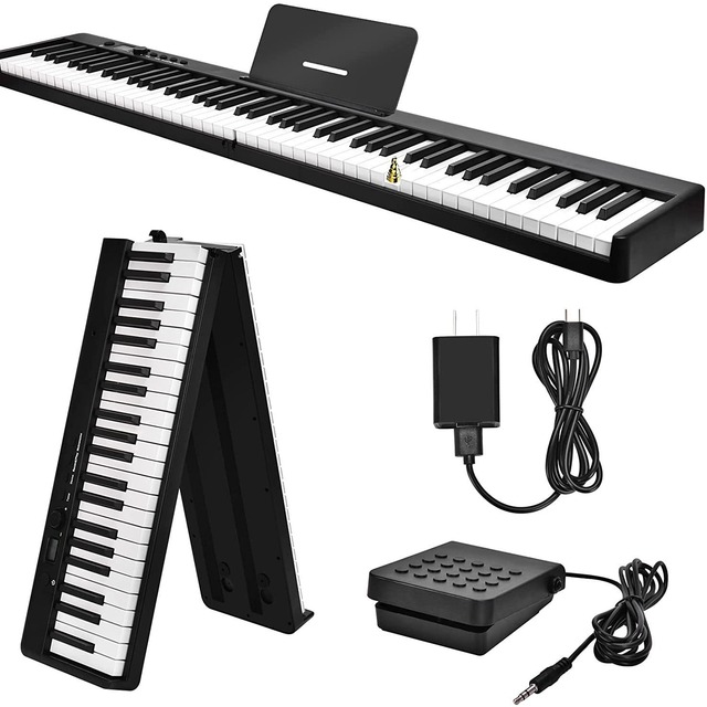 Wholesale MIDI Keyboard Piano Portable Electronic Organ 128-key Folding Piano