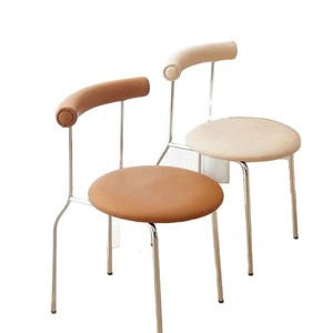 <span class=keywords><strong>Sedia</strong></span> Egg Roll in Crema, Design Minimalista Italiano, Rivestimento Morbido in Microfibra, Schienale di Lusso Leggero, <span class=keywords><strong>Sedia</strong></span> da Pranzo per Casa - Product Image 5