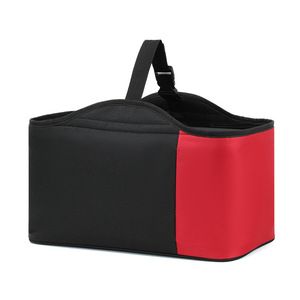Picnic Bag Large Capacity Insulated Portable Outdoor Food Storage Cooler Car Use Red Black - Product Image 1
