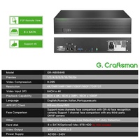 GR-N8064H8 G.Craftsman Enregistreur vidéo réseau 64 canaux NVR compatible avec caméra IP de sécurité 4K AI, fonction intelligente AI, application HiEasy