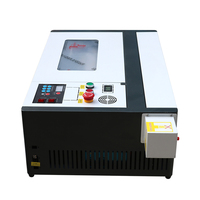 Machine de gravure laser CO2 portable 4040 40W 50W avec axe rotatif pour bijoux, stylos, gobelets, marquage sur bois, logo personnalisé
