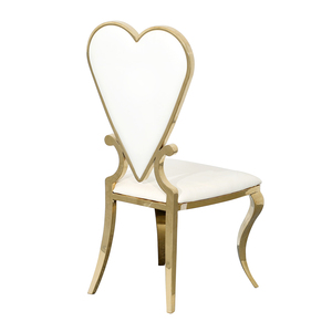Chaise de mariage moderne empilable en acier inoxydable pour fête d'événement à louer - Product Image 4
