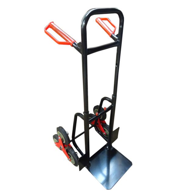 Foldable Hand Trolley Truck with Six Wheels Stair Climbing Wheelbarrow