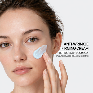 Crema Viso Rassodante con Acido Ialuronico e Peptide GHK-CU SNAP-8 a Marchio Privato, Antirughe e Idratante per la Cura della Pelle - Product Image 5