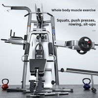 Ensemble d'équipement d'entraînement multifonctionnel pour la maison, station de fitness pour trois personnes avec un entraîneur de force complet
