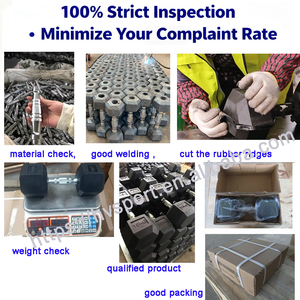 Thể hình tập thể Dục Đào Tạo biểu tượng tùy chỉnh 2.5kg-50kg 5-100lbs cao su hình lục giác quả tạ đặt HEX quả tạ để bán - Product Image 2