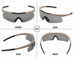 Gafas de sol deportivas protección UV400 gafas de seguridad tácticas lentes polarizadas tiro caza gafas senderismo gafas logotipo personalizado - Product Image 3