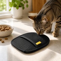 Gants de toilettage pour chats et chiens - Élimination des poils et démêlage - Outils de massage et de nettoyage pour animaux de compagnie en polyester