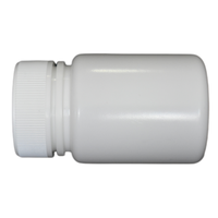 Flacon de médecine HDPE de 60ml-Bouchon à vis avec joint à chaud Récipient solide oral pour pilules Capsules Expédition immédiate