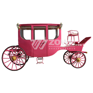 Cenicienta boda Royal Steel 4 ruedas carro de caballos nuevo diseño Simple carro enojado ZOWN para la venta - Product Image 1