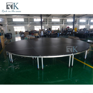 เวทีแสดงผลแบบวงกลมขาสี่ขา อลูมิเนียมแบบโมดูล ติดตั้งรวดเร็ว - Product Image 3