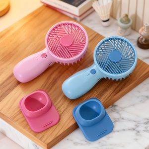 LingPan Desktop <b>Fan</b> With <b>Stand</b> 3 Speed Rechargeable Battery Operated Portable <b>Fan</b> For Home Office Use - Product Image 2