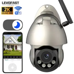 LEVOFAST 2024 telecamera Ip Wireless all'aperto IP66 rete Wifi impermeabile AI allarme visione notturna telecamera di sicurezza casa al coperto