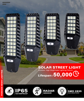 Fabricant de lampe solaire à LED intégrée de 150w Angle d'éclairage de 120 degrés IP66 Lampadaire solaire étanche