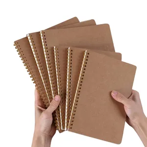 eco recycled paper kraft A4 A5 spiral notebook