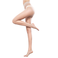 Collants noirs sans couture à entrejambe en T pour femmes, collants ultra-fins d'été, anti-accroc, chaussettes invisibles en soie