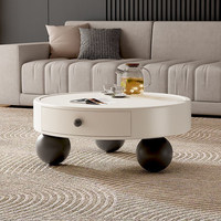 Table basse de luxe au design artistique et moderne, de haute qualité, avec rangement, pour petit salon, mobilier de maison décoratif
