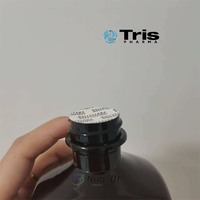 Bouteille en plastique carrée ambrée de 16 oz pour solution orale avec bouchon CRC pour Wockhardt Tris Quagen Akorn Nostrum PAI Qualitest TEVA