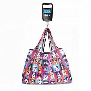 Large Capacity Cartoon Printing Superet Eco-Friendly Reusable Waterproof <b>Folding</b> Shopping Tote Bag Customized - Product Image 2
