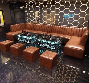 Commercial Vip Night Club Bar Strip Club Meubles Narguilé Salon Meubles Led Center Dj Booth Table Bar Salon Sièges Canapé Ensemble - Product Image 6