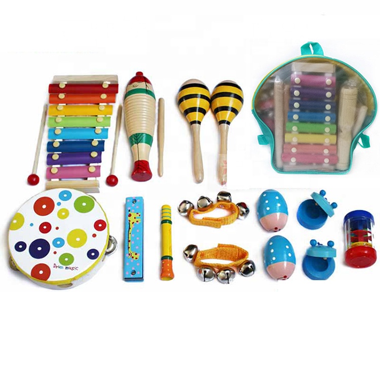 EN71-1-2-3 в Китае (стандарты CE, КПК сертификат 14 шт. типов мульти деревянный музыкальный инструмент набор с percusstion инструмент