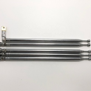 Antena telescópica retráctil universal de 5 secciones, giratoria 360 grados, 173-595 mm, 6 mm, para receptor de radio FM, <span class=keywords><strong>TV</strong></span> y estéreo - Product Image 2