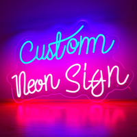 Letrero de Neón Personalizable con Retroiluminación LED de Aluminio Decorativo para Publicidad y Empresas