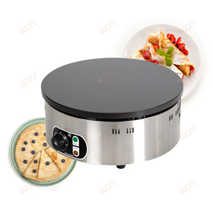 Crêpière électrique à gaz commerciale faisant la machine 40 cm de diamètre <span class=keywords><strong>France</strong></span> crêpière électrique avec épandeur en bois - Product Image 1