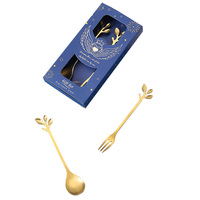 Ensemble de cuillères et fourchettes en métal durable en forme de plomb, idéal pour le café, les desserts, la vaisselle de table, la cuisine et les cafés
