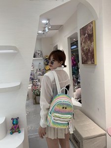 Bellissimo Zaino Colorato con Paillettes, Zaino da <span class=keywords><strong>Donna</strong></span> di Marca di Alta Moda, Grande Capacità, Borsa Scolastica Premium Resistente 2366 - Product Image 6