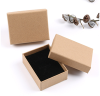 China Benutzerdefiniertes Logo Kleine Flache Geschenk-Schmuckbox Verpackung Mini Papier-Kartonbox Mit EVA