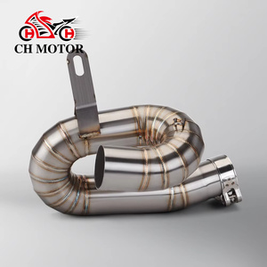Tubo de Conexión para Silenciador de Motocicleta Triumph Street <span class=keywords><strong>Triple</strong></span> 765 S <span class=keywords><strong>R</strong></span> RS 2017-2024, Tubo de Escape de 50.8mm - Product Image 1