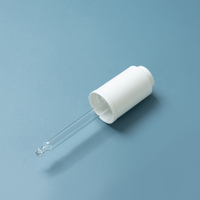 Bouchon de sécurité enfant EU-Beauty 18/410 à pression manuelle, compte-gouttes en plastique avec tête en silicone blanc, pipette en plastique