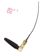 ZYSY )2.4G Antena 5cm Kecil GSM/GPRS Sudut Kanan Model Chili Pepper Dengan Pin Internal 15CM Kabel IPX Ke SMA Female Untuk Komunikasi