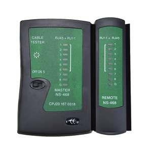 เครื่องทดสอบสายเคเบิล NSS 468A RJ45 RJ11 เครื่องวิเคราะห์เครือข่ายจอแสดงผล LED ชุดรีโมทมาสเตอร์ - Product Image 5