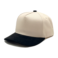 Nuovo Cappellino da Baseball alla Moda con Logo Personalizzato, 5 Pannelli, Visiera in Camoscio Bicolore, Cappello da Baseball Vuoto Personalizzabile con Ricamo Logo