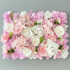 Paneles Decorativos de Pared con Flores Artificiales Azul Cielo de 40x60 cm, Populares para el Día de la Madre, Fondo Festivo, Decoración del Hogar - Product Image 4