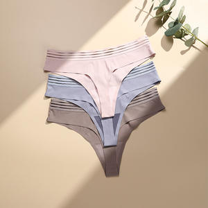 <span class=keywords><strong>JOGOGO</strong></span> Culottes et Strings pour Femmes, Sous-vêtements Ajourés, Sans Couture, Noirs, Ropa Interior Mujer, G-String pour Filles - Product Image 5