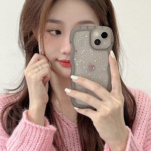 Funda Transparente con Diseño de <span class=keywords><strong>Estrella</strong></span> para <span class=keywords><strong>iPhone</strong></span> 16 15 14 <span class=keywords><strong>13</strong></span> 12 11 Pro Max Plus, Carcasa Híbrida Suave Antigolpes con Ondas Rizadas para <span class=keywords><strong>iPhone</strong></span> 16E - Product Image 3