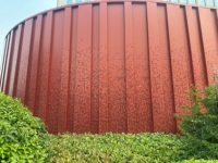 Panneau en alliage d'aluminium perforé moderne, revêtement PVDF, ignifuge classe A, absorption acoustique, revêtement pour façade de bâtiment