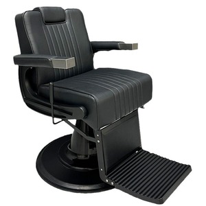 NEW <b>Retro</b> Professional Heavy-duty All-black Barber <b>Chair</b> Luxury Barber Shop Styling <b>Chair</b> Hair Salon Wholesale Price - Product Image 1