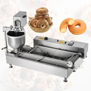 Home Auto Equipment 110V Make And Fryer Mini Parts Automatic Commercial Mold Sizes Flower Hot Donut Machine