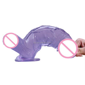 Sacknove 10.2 Inch Extra Grote Dikke Simulatie Kunstmatige Rubber Dikke Grote Penis Zuignap Jelly Seksspeeltjes Crystal Dildo - Product Image 2