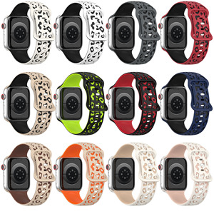 Bandas grabadas de leopardo de dos tonos para <span class=keywords><strong>Apple</strong></span> <span class=keywords><strong>Watch</strong></span> 40mm 38mm 41mm 42mm 44mm 45mm silicona para Ultra <span class=keywords><strong>Series</strong></span> 9 8 <span class=keywords><strong>7</strong></span> 6 SE 5 4 3 2 1 - Product Image 6