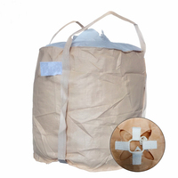 Sac FIBC de 1500 kg en PP de qualité alimentaire, pour déchets, avec baffle en potassium, grande capacité, réutilisable, d'occasion