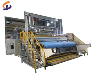 Multifunctional Non Woven Fabric Equipment SS Double Beam Polyethylene Nonwoven Making Machines Price